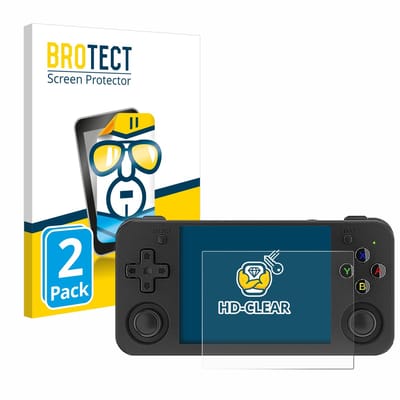 BROTECT - Screenprotector voor Anbernic RG35XX H - Folie Beschermfolie transparant 2 Stuks