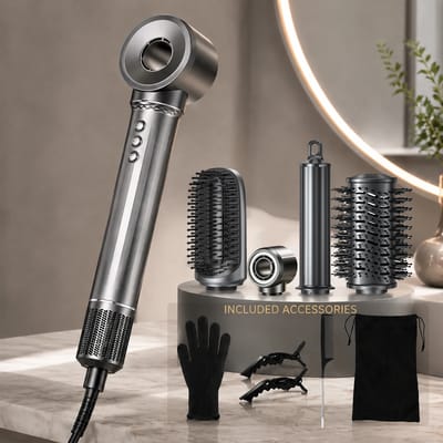 5-in-1 Air Styler Bigoudi Automatische Haardroger Negatieve Ion Coanda Technologie Haarstylingtool Volumizer Stijltang voor alle haartypes Cadeau voor vrouwen