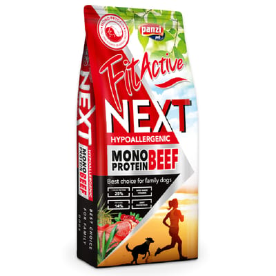 Voordeelpakket: 2x15kg FitActive Next Hypoallergeen Mono Rundvlees met Krabben droogvoer voor honden