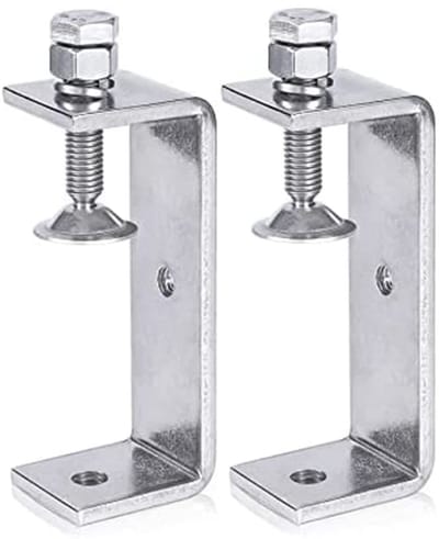 Stainless Steel C Clamp, Powerful C Clamps for Woodworking, Heavy Duty Table Clamp, Adjustable Desk C Clamps with Wide - ShopVlot