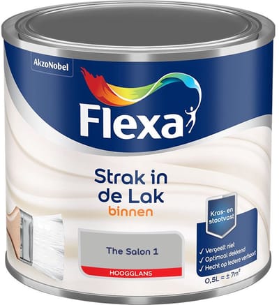 Flexa - Strak In De Lak Binnenlak Hoogglans - The Salon 1 - Mengverf - 500 Ml