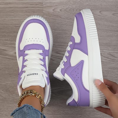Hoge zool Laser Plated Schoenen voor heren Witte Schoenen Sport- en Vrijetijdsschoenen Heren Zachte zool Antislip en Slijtvast 39 paars