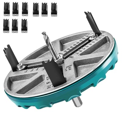 Dailygoods- Ponszaagkit Verstelbaar 1,8-5 Inch - Gatenzaagset - Gatenzaag voor Houtbewerking - Spaanderverzameling - Hoge Efficiëntie - Schone Snede