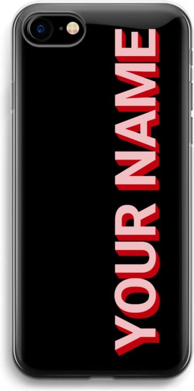 Gepersonaliseerd - Case Company® - Hoesje geschikt voor iPhone SE 2020 hoesje - Namecase - Soft Cover Telefoonhoesje - Bescherming aan alle Kanten en Schermrand
