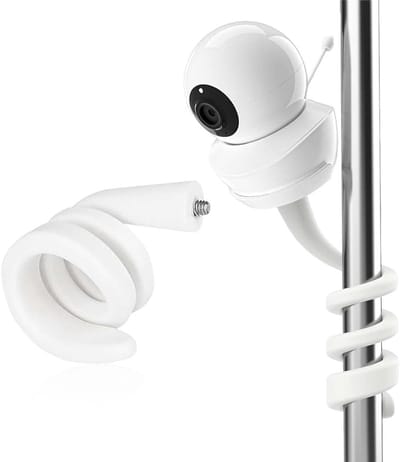 Baby Camera Houder - Monitor Arm - Babykamer Inrichting - Flexibele Bevestiging - 10 x 5 x 1 cm - Wit