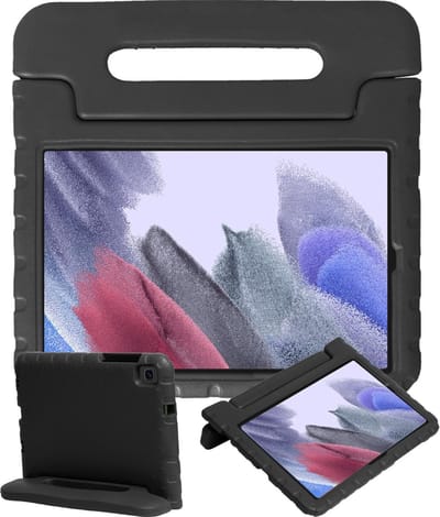 Hoesje - Geschikt voor Samsung Galaxy Tab A7 Lite - Kinderhoes Shockproof Bumper - Kidsproof Case - Tablethoes - Kinder Hoes Cover - Zwart