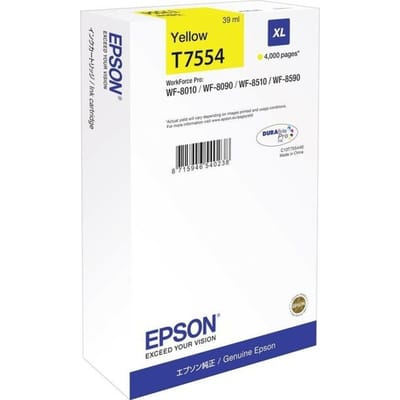 Epson T7554 inktcartridge geel hoge capaciteit (origineel)