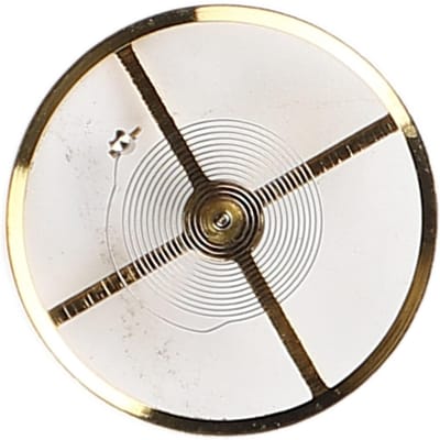 8205 Horlogeuurwerk Balanswiel Legering Volledige Zwaai Haarveer Horloge Reparatie Accessoires Goudkleurig white