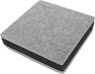 Geluidsisolatie Pad - Dempingsmat Absorptie - Subwoofer Optimalisatie - Hittebestendig Materiaal - 30x20x5 cm - Lichtgrijs