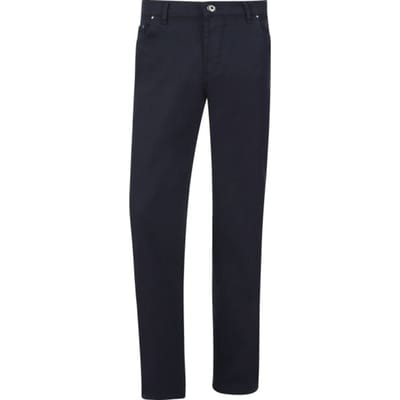 Jan Vanderstorm herren Broek Met Lage Taille - 27 - donkerblauw - Plus Size