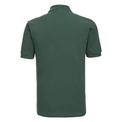 Russell Heren Klassiek Katoenen Polo Shirt (Fles groen)