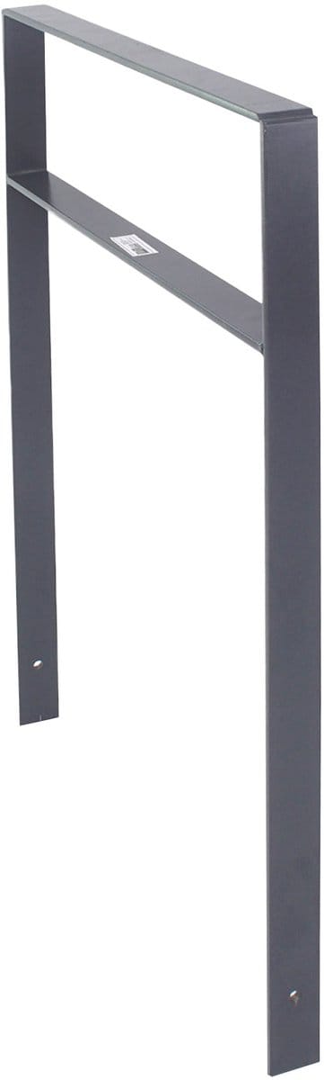 Fietsenrek 114x77 cm plat staal 13 mm antraciet Beton in fietsstandaard Parker type H