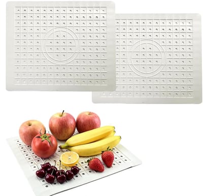 Afdruipmat voor spoelbakken, gootsteeninzetstuk, rubberen spoelmat, gootsteenmat, afdruipmat voor gootsteen, inzetmat, badkamer, keuken (wit wit)