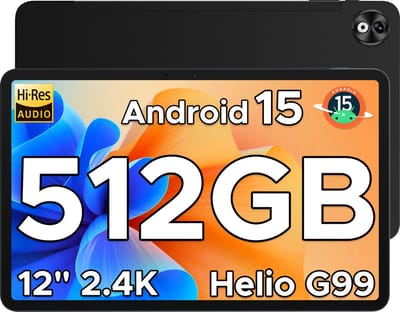 DOOGEE T40 PRO Tablet - 12 inch 2.4K - Android 15 - Helio G99-processor -20 GB RAM + 512 GB / 2 TB TF - gamingtablet - 10800 mAh/18W - 16 MP + 8 MP camera's - ondersteunt 4G dual SIM dual standby - 5G wifi - GPS - Widevine L1 - 4 x Smart PA