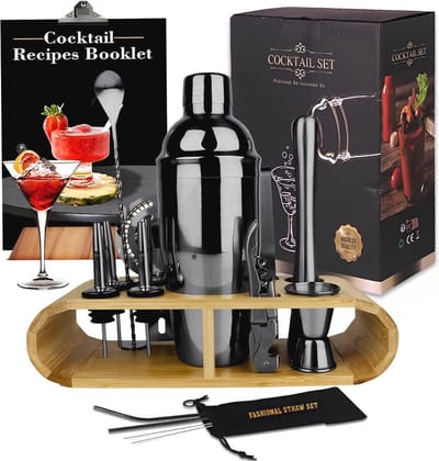 16-delige cocktailshakerset met accessoires voor perfecte cocktails