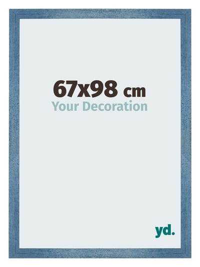 Your Decoration - Puzzellijst 67x98 cm - Helder Blauw Geveegd - Puzzellijst 1500-2000 stukjes - MDF Fotolijst - Mura
