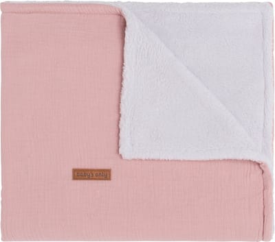 Baby's Only Wiegdeken teddy - Baby deken Breeze - Dekentje voor meisjes - 2.3 TOG - 70x95 cm - Oud Roze - 100% katoen - Herfst & winter deken