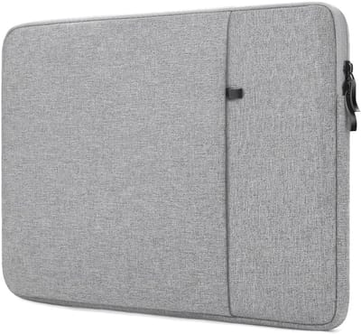 Laptop Sleeve - Beschermhoes Laptop - Veilig Transport - Waterafstotend Materiaal - 15 inch - Grijs