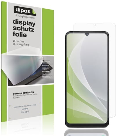dipos – 4x Matte Beschermfolie geschikt voor invens Note 5G | Krasbestendige & antireflecterende Screenprotector Ultra-Thin
