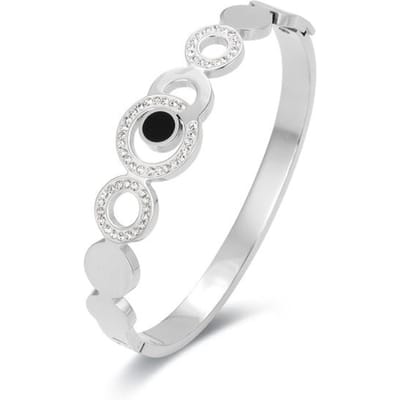 Nieuwe Mode 316L Roestvrij Staal Float Kristal Armband Bangles Voor Vrouwen Armband Drijvende Sieraden Accessoires Bangles