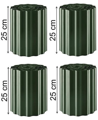 Gazonrand 36m Groen met 25cm Hoogte - Tuinpalissade voor Perfecte Scheiding