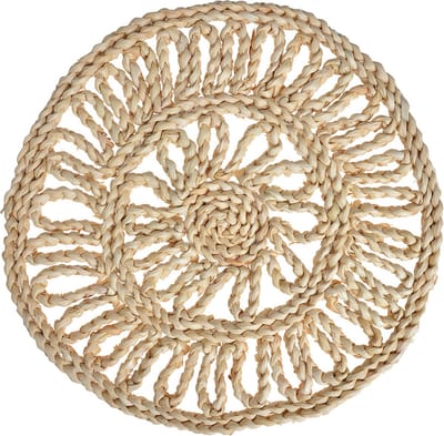 Clayre & Eef Placemat Ø 30 cm Beige Stro