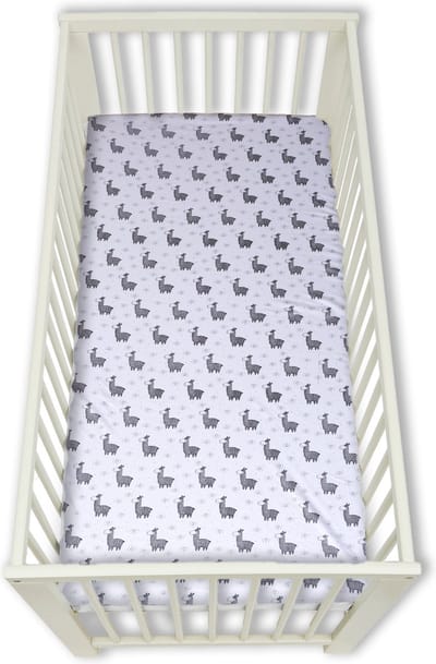 Lubna Home Baby Hoeslaken2PACK 70/140+20 cm Zachte Katoen Baby Hoeslaken2X 70/140+20 cm LAMA