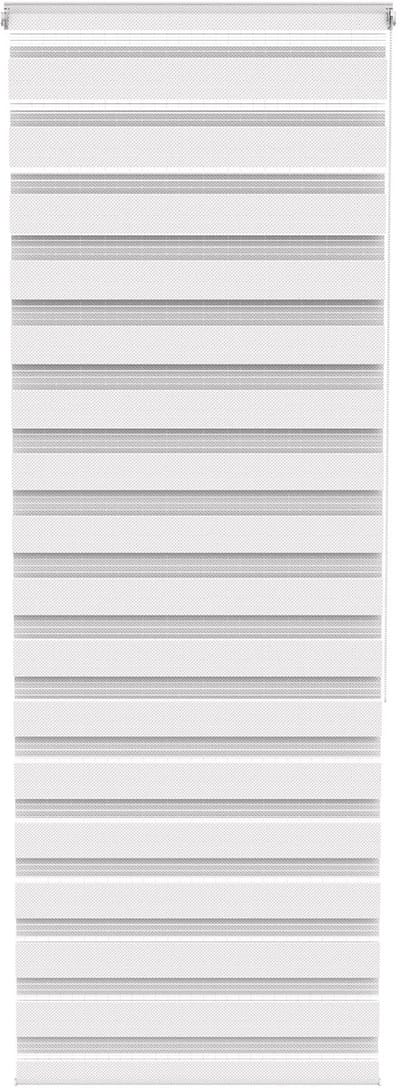 ACXIN Zebra Rollo Klemmfix - Zonder Boren - Lichtdoorlatend en Verduisterend - 80x220cm Wit