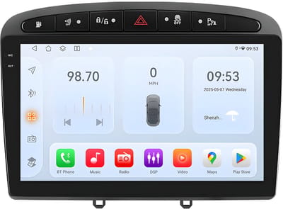 Autoradio met bluetooth - Carplay - Voor Peugeot 308/ 308SW/ 408 (2012-2020) - Geschikt voor Apple en Android - Stereo - Navigatie - Navigatiesysteem auto - 3GB 32GB