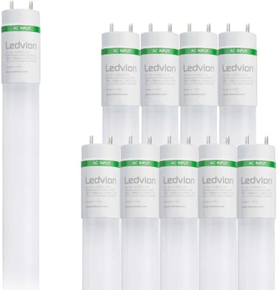 Ledvion - 10X LED TL Buis - 120CM - 18W - 6500K - 185lm/W