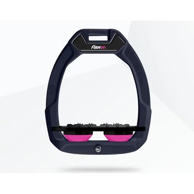 Veiligheidsstijgbeugels Plat Ultra Grip Marine/Zwart/Roze Flex-On Safe-On
