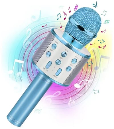 Karaoke Microfoon - Draadloze microfoon - Bluetooth - Blauw - Karaoke - CHPN