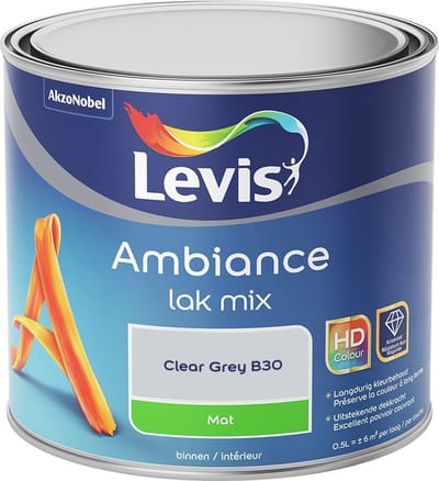 Levis - Ambiance Lak Mat Mix - Clear Grey B30 - Mengverf - 0,5 L