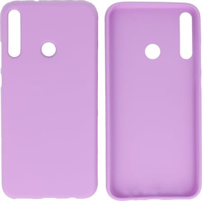 Bestcases Color Telefoonhoesje - Backcover Hoesje - Siliconen Case Back Cover voor Huawei P40 Lite E - Paars