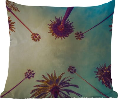 Tuinkussen - Palmboom - Lucht - Bomen - Zomer - Tropisch - 40x40 cm - Weerbestendig