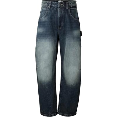 Urban Classics - Heavy Baloon Jeans Wijde broek - Taille, 29 inch - Blauw