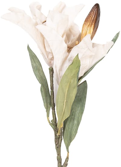 Clayre & Eef Kunstbloem 88 cm Beige Kunststof