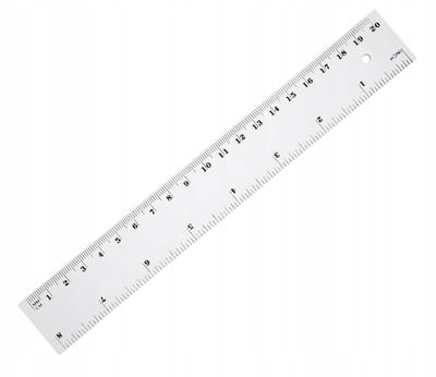 Tetis Liniaal 20 cm BL002-B - Transparant Schoolmateriaal