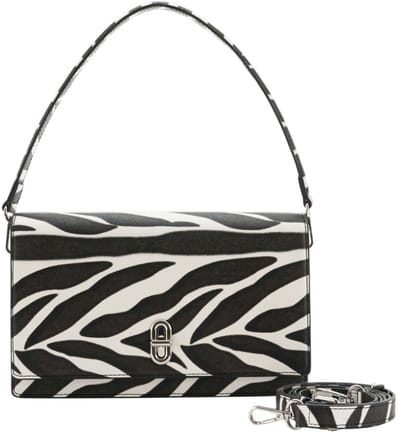 SEIDENFELT MANUFAKTUR schoudertas Fjone Big Crossbag Zebra zwart