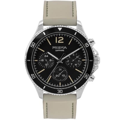 Prisma Herenhorloge P.1320 multifunctie saffierglas