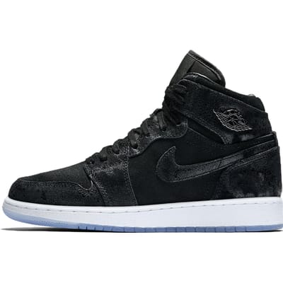 Jordan 1 Retro High Heiress Zwart Suede GS 832596-001 36 black
