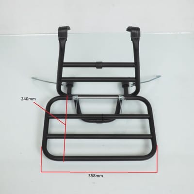 rms bagagerek voor scooter piaggio 150 vespa px 1998-2001 610271m / mat zwart nieuw