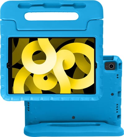Hoes - Geschikt voor Apple iPad Air 5 (2022) - 10.9 inch - 5e Generatie - M1 - Kinderhoes Shockproof Bumper - Kidsproof Case - Tablet Hoesje - Kinder Hoes Cover - Blauw