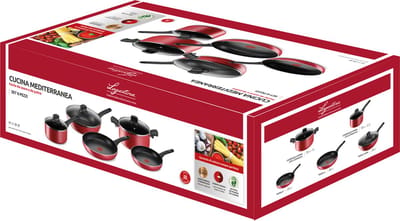 Lagostina Cucina Mediterranea pannenset 8 stuk(s)