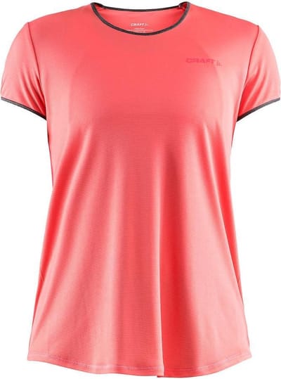 Craft Sportshirt Performance Dames Eaze Ss Tee - Dahlia/Dk Grey Melange - S