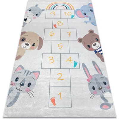 Kleden Rugsx BAMBINO 43092 tapijt wasbaar Dieren, hinkelen voor 80x150 cm