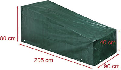 CM Buitenbank/tuinmeubel beschermhoes - groen - polyester - waterafstotend - 210 x 91 x 80 cm