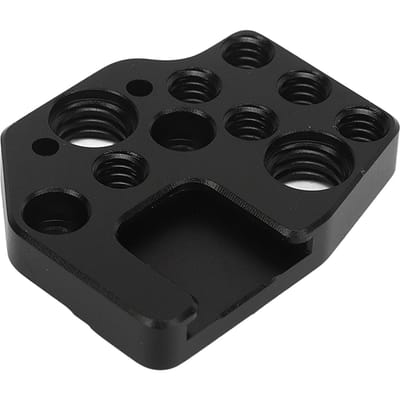 Plaque à dégagement rapide en alliage d'aluminium avec trou 1/4 pouce, trou 3/8 pouce, griffe porte-accessoire pour DJI Ronin S SC black