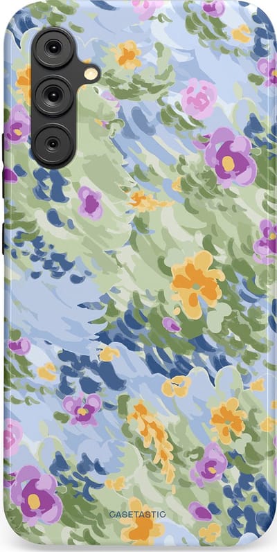 Casetastic Hoesje Geschikt voor Samsung A34 (5G) - Stijlvolle Beschermende Duo-layer Case - Zonnige Bloemtuin
