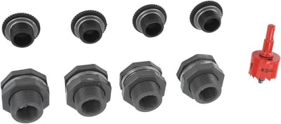 Regenton Montageset - Kraan Set - Water Opslag - Inclusief Gatzaag - 3/4 Inch - Grijs